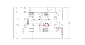 東急/中目黒駅/TY柱巻額面/№107駅看板・駅広告、位置図