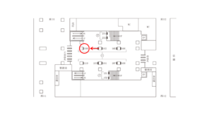 東急／中目黒駅／TY柱巻額面／№109駅看板・駅広告、位置図