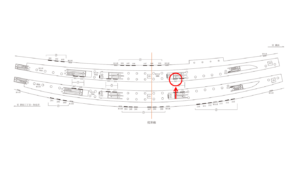 東急／渋谷駅／TY普通額面／№505駅看板・駅広告、位置図
