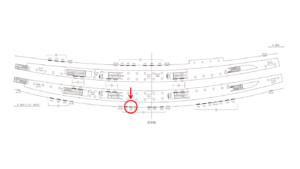 東急／渋谷駅／TY電気額面／№205駅看板・駅広告、位置図