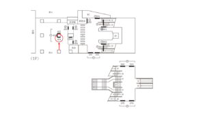 東急／学芸大学駅／TY柱巻看板／№404駅看板・駅広告、位置図
