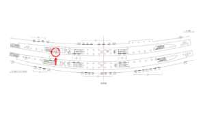 東急／渋谷駅／TY普通額面／№502駅看板・駅広告、位置図