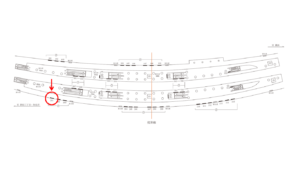 東急／渋谷駅／TY電気額面／№201駅看板・駅広告、位置図