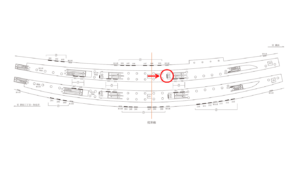 東急／渋谷駅／TY電気額面／№131駅看板・駅広告、位置図