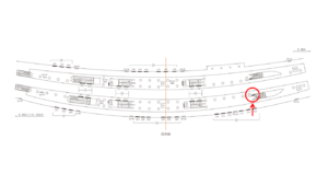 東急／渋谷駅／TY普通額面／№514駅看板・駅広告、位置図