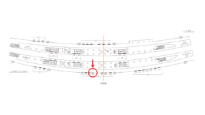 東急／渋谷駅／TY電気額面／№206駅看板・駅広告、位置図