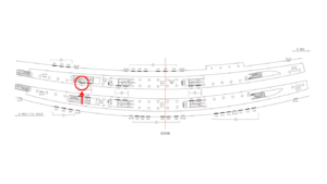 東急／渋谷駅／TY普通額面／№501駅看板・駅広告、位置図