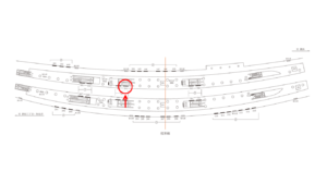 東急／渋谷駅／TY普通額面／№504駅看板・駅広告、位置図