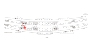 東急／渋谷駅／TY普通額面／№507駅看板・駅広告、位置図