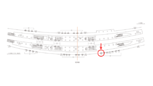 東急／渋谷駅／TY電気額面／№210駅看板・駅広告、位置図