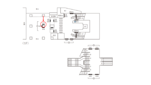 東急／学芸大学駅／TY柱巻看板／№402駅看板・駅広告、位置図