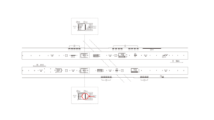 東急／自由が丘駅／TY普通額面／№311駅看板・駅広告、位置図