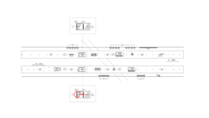 東急／自由が丘駅／TY電気額面／№302駅看板・駅広告、位置図
