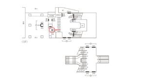 東急／学芸大学駅／TY電気額面／№404駅看板・駅広告、位置図
