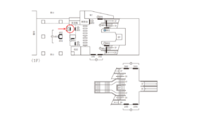 東急/学芸大学駅/TY電気額面/№405駅看板・駅広告、位置図