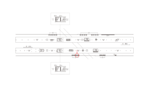 東急／自由が丘駅／TY電気額面／№104駅看板・駅広告、位置図