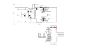 東急／学芸大学駅／TY普通額面／№203駅看板・駅広告、位置図