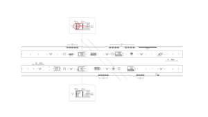 東急／自由が丘駅／TY電気額面／№305駅看板・駅広告、位置図