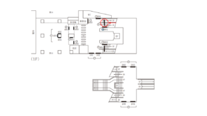 東急/学芸大学駅/TY電気額面/№401駅看板・駅広告、位置図