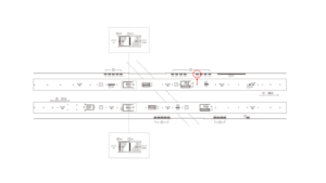 東急／自由が丘駅／TY電気額面／№210駅看板・駅広告、位置図