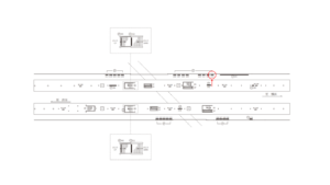 東急／自由が丘駅／TY電気額面／№213駅看板・駅広告、位置図