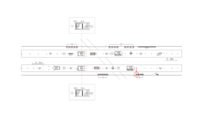 東急／自由が丘駅／TY普通額面／№106駅看板・駅広告、位置図
