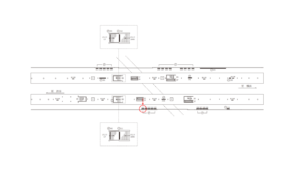 東急／自由が丘駅／TY電気額面／№101駅看板・駅広告、位置図