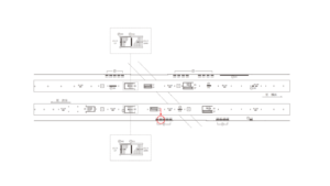 東急/自由が丘駅/TY電気額面/№102駅看板・駅広告、位置図