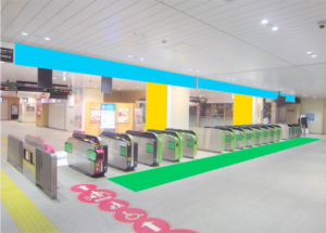 JR／海浜幕張駅／海浜幕張 改札周辺セット駅臨時広告・駅広告、写真2