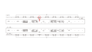 東急／武蔵小杉駅／普通額面／№201駅看板・駅広告、位置図