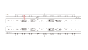 東急／武蔵小杉駅／電気額面／№204駅看板・駅広告、位置図