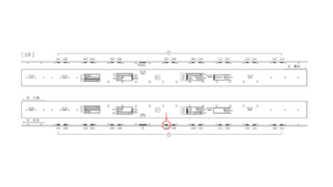 東急／武蔵小杉駅／電気額面／№107駅看板・駅広告、位置図