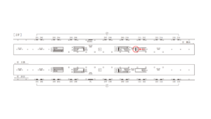 東急／武蔵小杉駅／普通額面／№305駅看板・駅広告、位置図