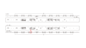 東急／武蔵小杉駅／電気額面／№106駅看板・駅広告、位置図