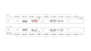 東急／武蔵小杉駅／普通額面／№302駅看板・駅広告、位置図