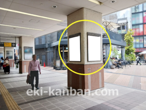 東急／武蔵小杉駅／柱巻看板／№405駅看板・駅広告、写真2
