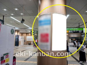 東急／武蔵小杉駅／柱巻看板／№303駅看板・駅広告、写真2