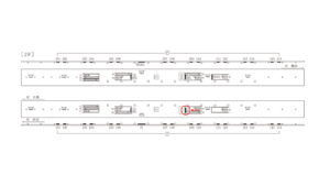 東急／武蔵小杉駅／普通額面／№303駅看板・駅広告、位置図