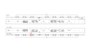 東急／武蔵小杉駅／電気額面／№105駅看板・駅広告、位置図