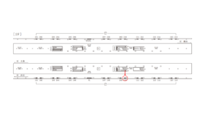 東急／武蔵小杉駅／電気額面／№110駅看板・駅広告、位置図