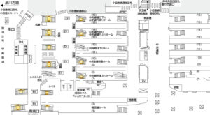 JR／新宿駅／新宿南口セット駅ポスター・駅広告、位置図