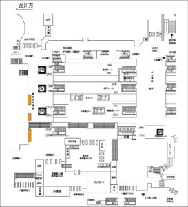 JR／東京駅／TOKYOバラエティシート１・２・３№TOKYO駅臨時広告・駅広告、位置図