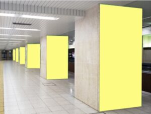 JR／東京駅／東京京葉通路シート（両面）駅臨時広告・駅広告、写真2