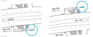 東京メトロ／本郷三丁目駅／本郷三丁目駅 MWV単駅1weekスポット№1駅デジタルサイネージ・駅広告、位置図
