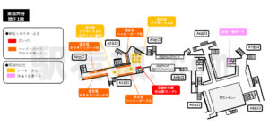 東急／渋谷駅／田園都市線渋谷駅 ハッピーボード駅ポスター・駅広告、位置図