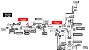 東急／渋谷駅／田園都市線 渋谷駅 ビッグ8B№B駅ポスター・駅広告、位置図
