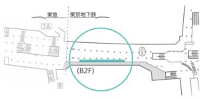 東京メトロ/渋谷駅/渋谷プレミアムセット(フル)駅ポスター・駅広告、位置図