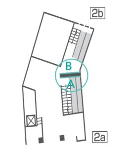 東京メトロ／外苑前駅／外苑前バナー広告駅臨時広告・駅広告、位置図
