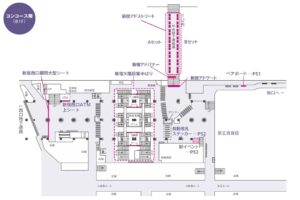 京王/新宿駅/新宿アドバナー駅臨時広告・駅広告、位置図