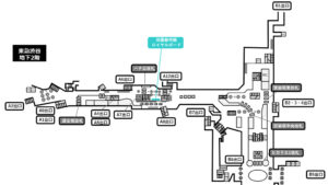 東急／渋谷駅／田園都市線渋谷駅 ロイヤルボード駅ポスター・駅広告、位置図
